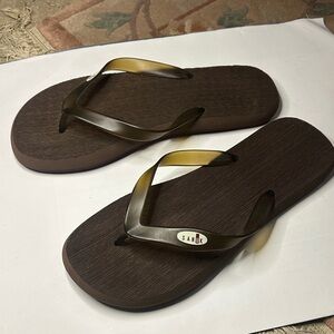 Sanuk Dark Brown Flip Flops